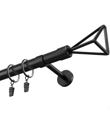 Jednoduchá 19mm matná čierna  koncovka Techno