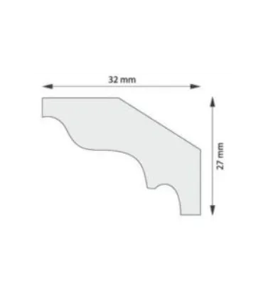 Dekoratívna lišta na stenu 2m