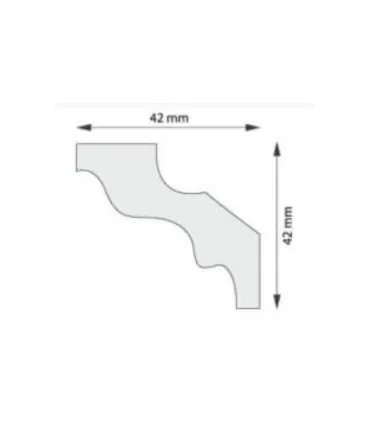 Dekoratívna lišta na stenu 2m