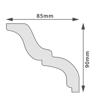 Dekoratívna lišta na stenu 2m