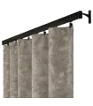Záves na riasiacej páske 140cmx250 cm farba Olivovo Sivá