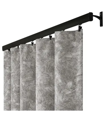 Záves na riasiacej páske 140cmx250 cm farba Olivovo Sivá