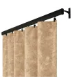 Záves na riasiacej páske 140cmx250 cm farba Olivovo Sivá