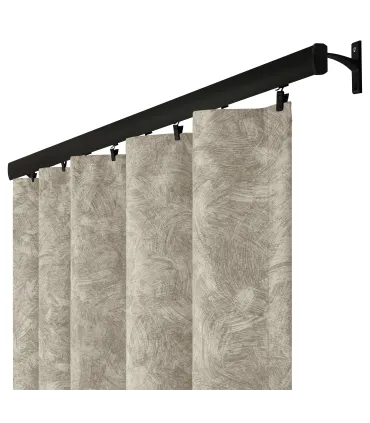 Záves na riasiacej páske 140cmx250 cm farba Olivovo Sivá