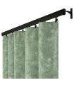 Záves na riasiacej páske 140cmx250 cm farba Olivovo Sivá