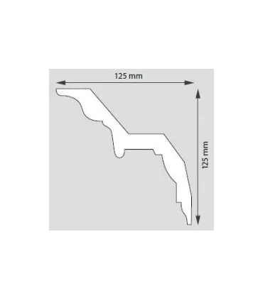 Dekoratívna lišta na stenu 2m