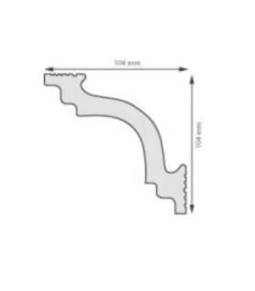 Dekoratívna lišta na stenu 2m