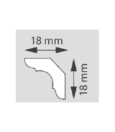 Dekoratívna lišta na stenu 2m