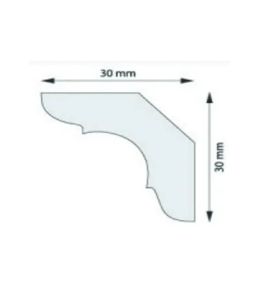 Dekoratívna lišta na stenu 2m