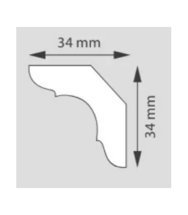 Dekoratívna lišta na stenu 2m