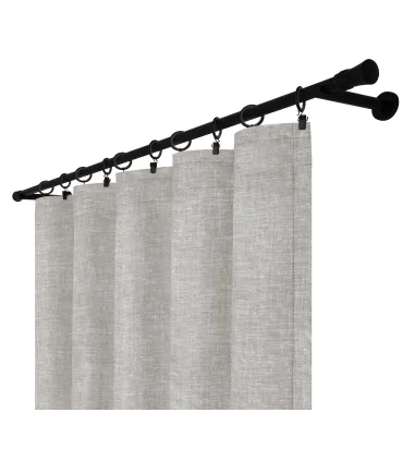 Záves na riasiacej páske 140cmx250 cm farba Olivovo Sivá