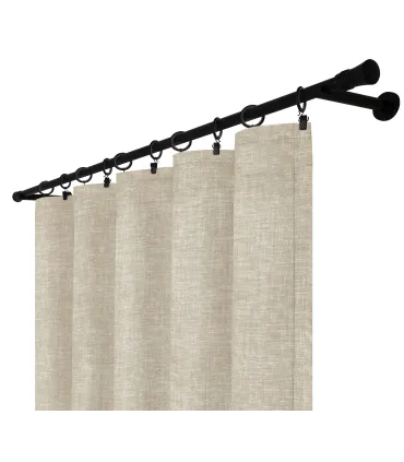 Záves na riasiacej páske 140cmx250 cm farba Olivovo Sivá