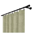 Záves na riasiacej páske 140cmx250 cm farba Olivovo Sivá