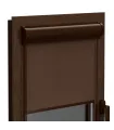 Thermo-Rollo (wärmedämmend) in Aluminiumkassette in Dunkelbraun Elite plus Serie Bronz