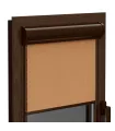 Thermo-Rollo (wärmedämmend) in Aluminiumkassette in Dunkelbraun, Elite plus Serie Beige
