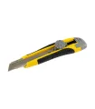 Cuttermesser mit Abbrechklinge MASTERTOOL 18 mm, Metallführungen, Schraubklemme, TPR-Beschichtung, 3 Klingen 17-0118