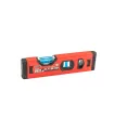 Wasserwaage Aluminium Bau MASTERTOOL PROFI 20 cm 2 Libellen 0,5 mm/m 0,03° Aussparung für Montage an Rohren 37-0203