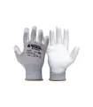 Arbeits Handschuhe MASTERTOOL gestrickt nahtlos mit PU-Beschichtung grau 10" 83-0643