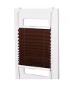 Plissee-Rollo Extra Serie ohne Bohren Braun
