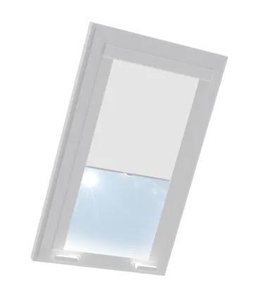 Roleta termoizolačna na strešné okno VELUX v hliníkovej kazete Krémová