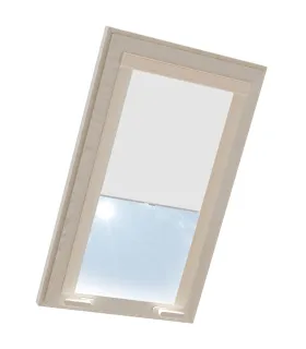 Roleta termoizolačna na strešné okno VELUX v hliníkovej kazete Krémová