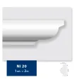 Dekorleiste für die Decke NI20 200 x 2 x 2 cm DSM