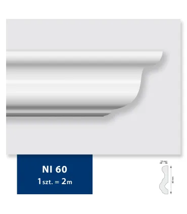 Dekoratívna lišta na stenu 2m