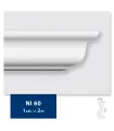 Dekorleiste für die Decke NI60 200 x 6 x 2 cm DSM