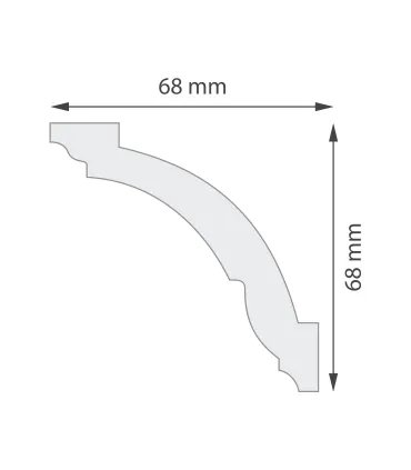 Dekoratívna lišta na stenu 2m