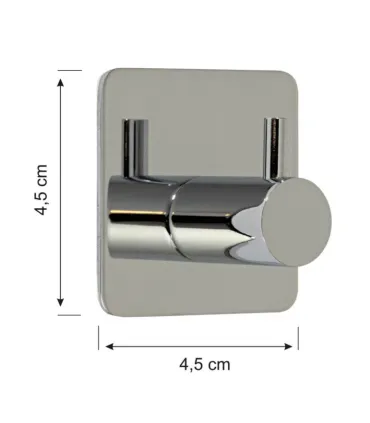 Jednoduchý samolepiaci vešiak z leštenej nehrdzavejúcej ocele