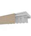 Holz-Gardinenstange OM Extra dreiband Buche
