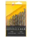 Bohrer-Set für Metall MASTERTOOL 13-teilig HSS 2 - 8 mm Kunststoffbox WEISS 11-0513