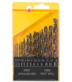 Bohrer-Set für Metall MASTERTOOL 13-teilig HSS 2 - 8 mm Kunststoffbox BLACK 11-0213