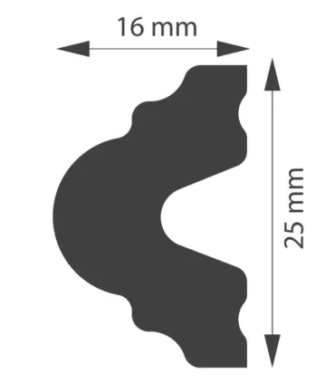 Dekoratívna lišta na stenu 2m