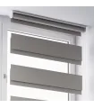 Freihängendes Rollo (Tag/Nacht-Rollo) für Wand und Decke, Grau