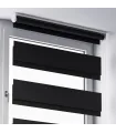 Freihängendes Rollo (Tag/Nacht-Rollo) für Wand und Decke, Schwarz