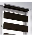 Freihängendes Rollo (Tag/Nacht-Rollo) für Wand und Decke, Schokoladenbraun