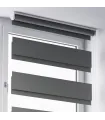 Freihängendes Rollo (Tag/Nacht-Rollo) für Wand und Decke, Grafit