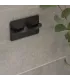 Dvojitý samolepiaci vešiak čierny
