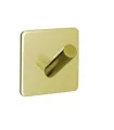 Einfacher, selbstklebender Haken aus poliertem Edelstahl mit Messing-Optik, Base 200, 605202-21