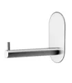 selbstklebender Haken für Toilettenpapier, gebürsteter Edelstahl, Base 100, 606022-21