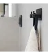 Dvojitý samolepiaci vešiak čierny
