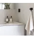 Dvojitý samolepiaci vešiak čierny