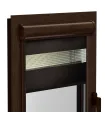 Doppelrollo (Tag/Nacht-Rollo) in Aluminiumkassette, dunkelbraun (Nussbaum), Elite Serie, Schokoladenbraun