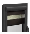 Doppelrollo (Tag/Nacht-Rollo) in Aluminiumkassette (Antracit) Elite Serie Schokoladenbraun