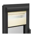 Doppelrollo (Tag/Nacht-Rollo) in Aluminiumkassette (Antracit) Elite Serie ecru zarte