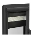 Doppelrollo (Tag/Nacht-Rollo) in Aluminiumkassette (Antracit) Elite Serie schwarz seidig
