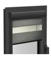 Doppelrollo (Tag/Nacht-Rollo) in Aluminiumkassette (Antracit) Elite Serie, stilvoller Antracit