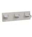Trojitý samolepiaci vešiak Inox N011