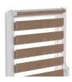 Doppelrollo (Tag/Nacht-Rollo) Delux Plus Serie Royal Brown DN22